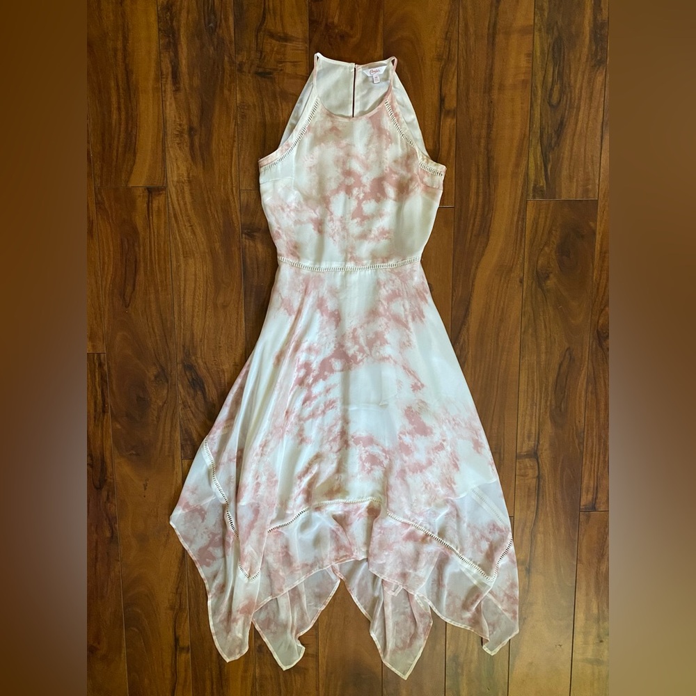 Candies Pink and White Marble Sleeveless Dress